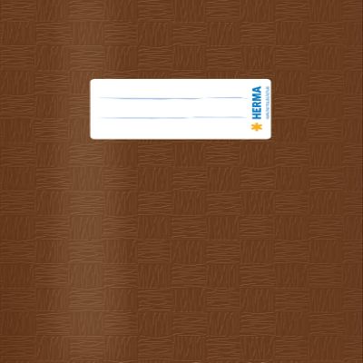 HERMA 19842 A5 Notebook Covers, Raffia Brown, 10-Pack