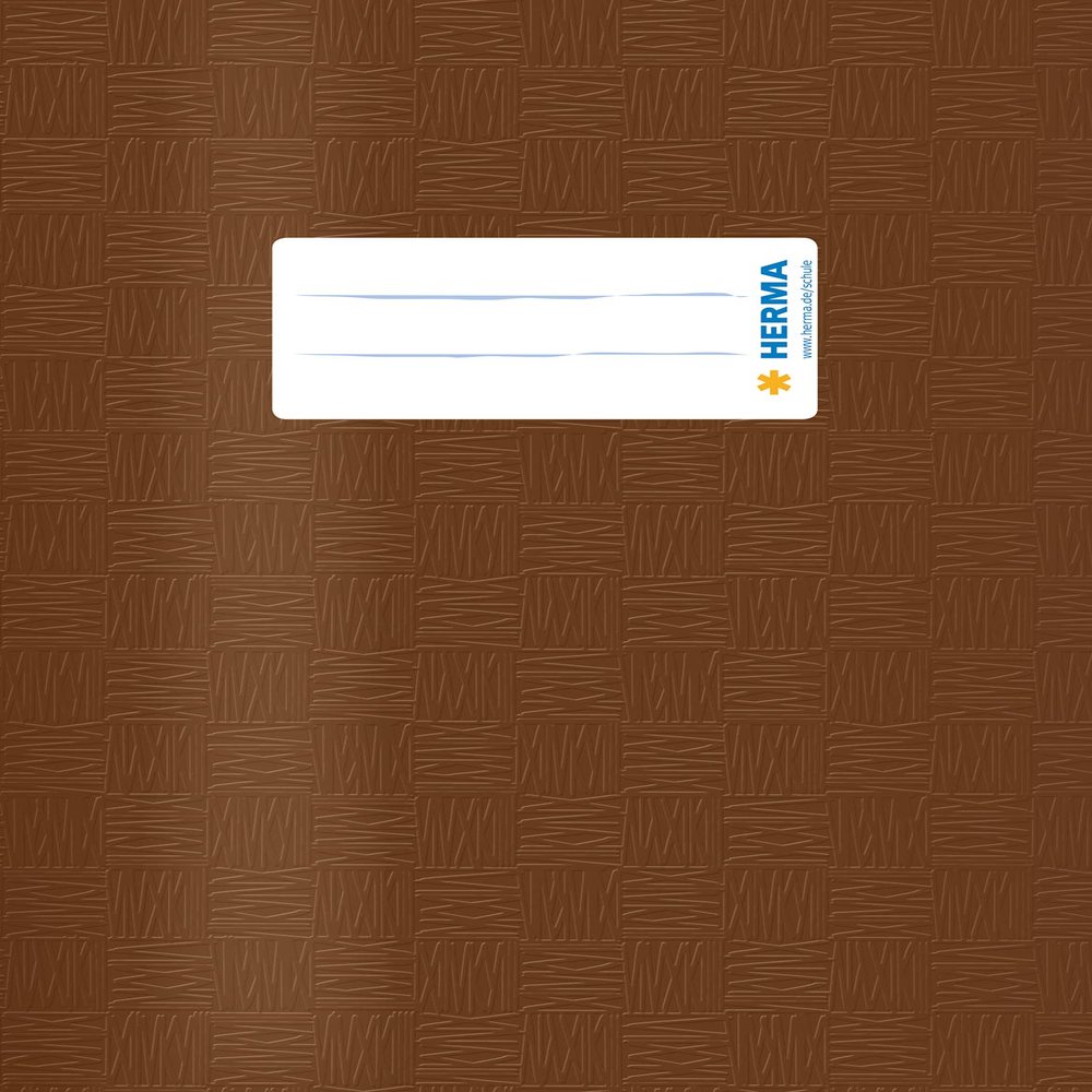 HERMA 19842 A5 Notebook Covers, Raffia Brown, 10-Pack