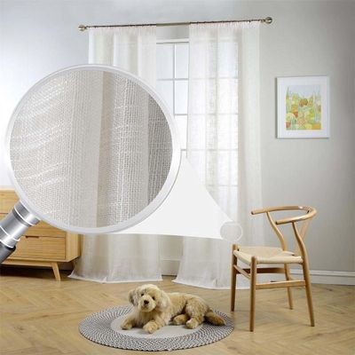 Sun World Custom-Made White Voile Sheer Curtain, Murcia Design, with Gathering Tape, 245 x 1000 cm (H x W)