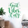 Wall Sticker, "Only Good Vibes" Design, Purple view 2