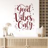 Wall Sticker, "Only Good Vibes" Design, Purple view 3