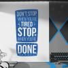 Wall Tattoo / Wall Decal "Don't Stop When You're Tired" Medium (285 x 580 mm), Cactus view 2