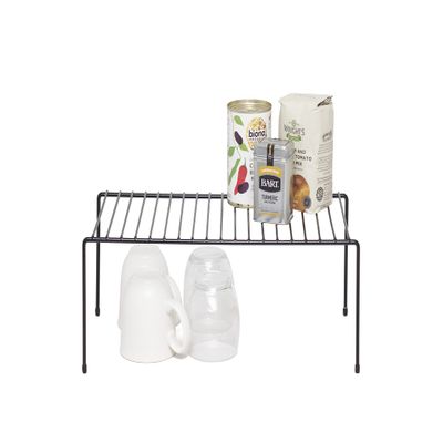 simplywire Kitchen Cabinet Organizer Storage Rack - Black