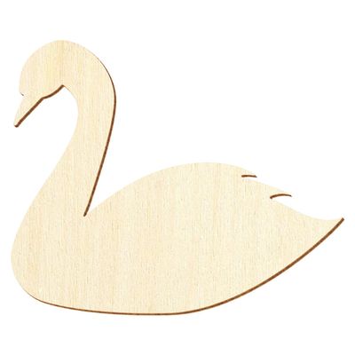 Wooden Swan – Craft & Decor, 3–50 cm, Pack of 25