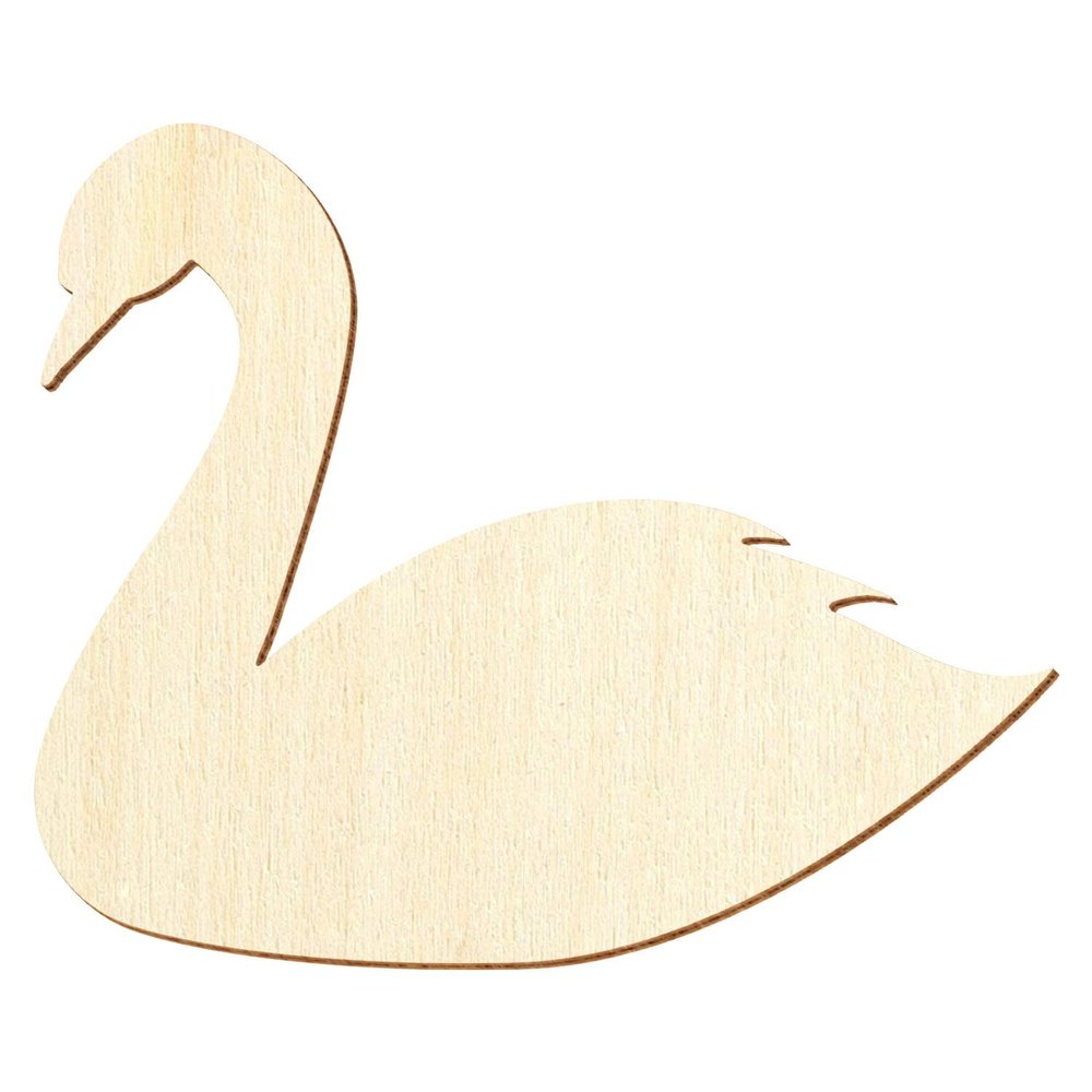 Wooden Swan – Craft & Decor, 3–50 cm, Pack of 25