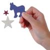 Beistle Democratic Deluxe Sparkle Confetti, 1.5 oz, Red/Silver/Blue view 3