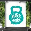 Power Body Fit Bodybuilder Fitness Training Silhouette Gym Sticker [Turquoise] view 1