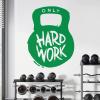 Power Body Fit Bodybuilder Fitness Training Silhouette Gym Sticker [Turquoise] view 3