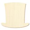 Wooden Top Hat Shape for Crafts, 3–50 cm, Size: 7 cm, 1 pc view 1