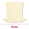 Wooden Top Hat Shape for Crafts, 3–50 cm, Size: 7 cm, 1 pc view 3