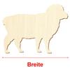 Wooden Sheep V1 – Craft Decor, 3–50 cm, Size: 31 cm, Pack of 100 view 3