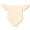 Wooden Sheep Head – Craft Decoration, 3–50 cm, Size: 4 cm, Pack of 25 view 1