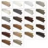 LEMAL PVC Baseboard End Cap, Right, 8630 Brown Wood Look view 1