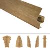 LEMAL PVC Baseboard End Cap, Right, 8630 Brown Wood Look view 3