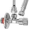 MegaHaustechnik Self-Sealing Angle Valve, 1/2 in Male Wall Connection view 3