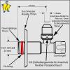 MegaHaustechnik Self-Sealing Angle Valve, 1/2 in Male Wall Connection view 4