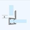 KRISTHAL 90° Glass-to-Glass Shower Door Seal, 6/8 mm, 200 cm view 2