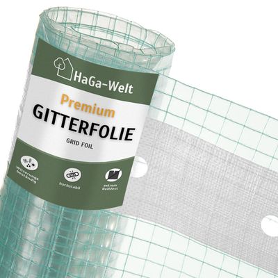 HaGa Reinforced Mesh Film 3 m x 10 m Transparent, Extra-Strong Greenhouse Cover