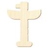 Wooden Totem Pole Craft Cutout, 16 cm, 25-Pack view 1