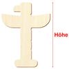Wooden Totem Pole Craft Cutout, 16 cm, 25-Pack view 3