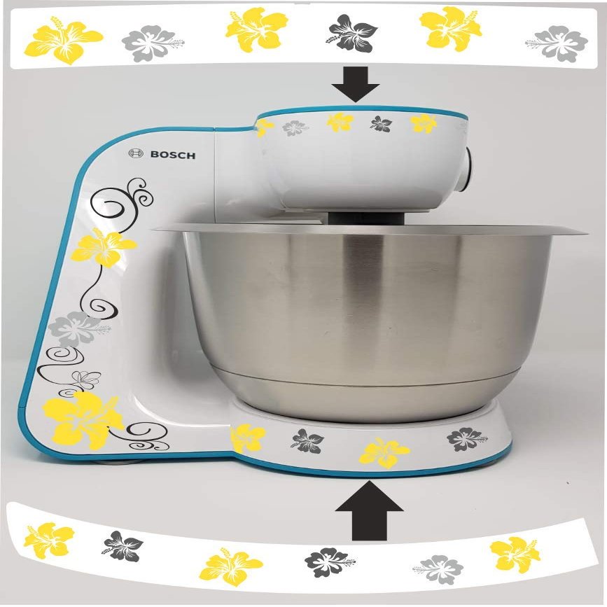 Sticker for Bosch MUM 5 Hibiscus (Yellow)
