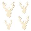 Wooden Deer Head Craft Decor, 5–50 cm, 39 cm, 50-Pack view 2