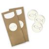 itenga 24 Cutlery Pockets with Napkins, Fish Motif, High-Gloss Silver view 1