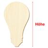 Wooden Light Bulb Shape for Crafts, 3–50 cm view 3