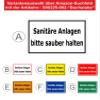 Melis-Folienwerkstatt Sanitary Facilities Sign - 45 x 30 cm - Pre-Drilled Holes - 3 mm Aluminum Composite - 20 VAR S00225-002-D view 3