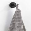 WENKO Duo Bosio Matte Black Wall Hook, Stainless Steel, 5.5 x 5.5 cm view 4