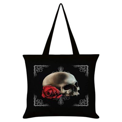 Cranial Rose Tote Bag 38 x 42 cm, Black