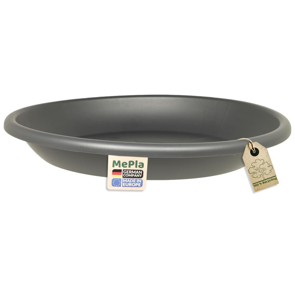 MePla Cilindro Planter Saucer, Round Plastic, UV-Resistant, Ø 78 cm, Anthracite