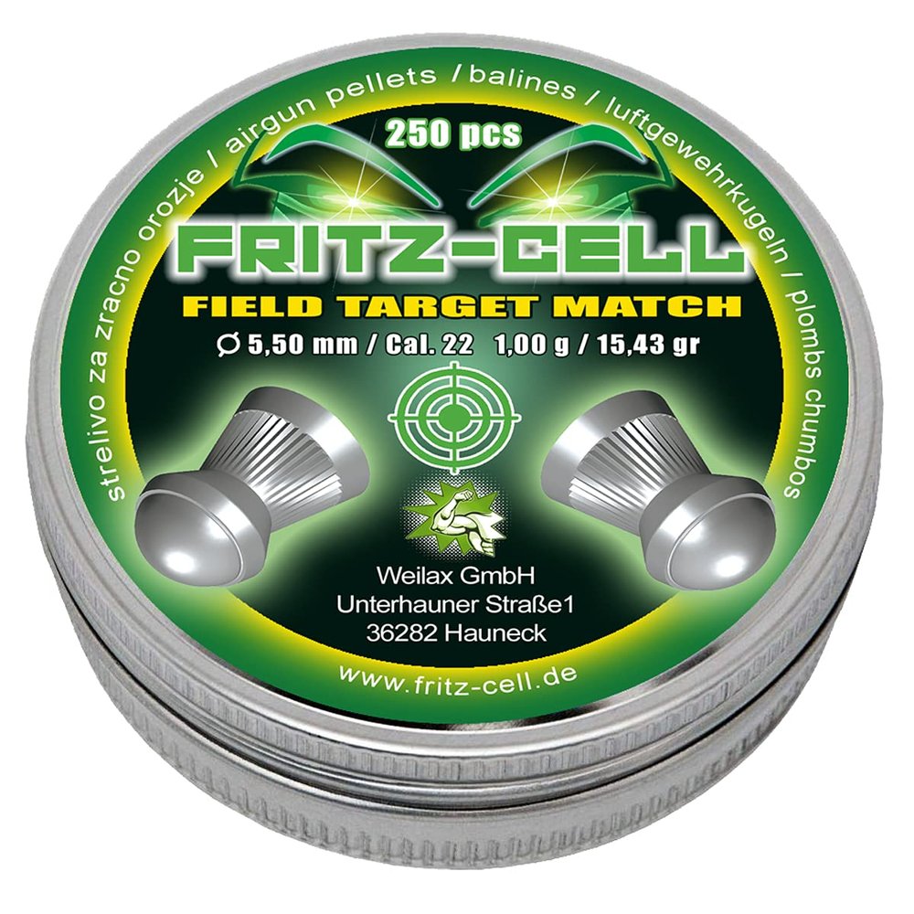 Fritz-Cell 5.50 mm Diabolo Pellets, Field Target Match, 10 x 250