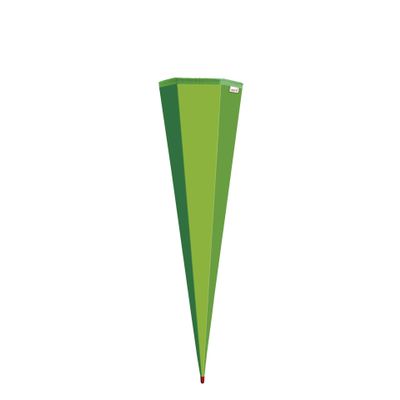 ROTH Green DIY School Cone Blank - 85 cm, Hexagonal, with ROTH Tip, No Closure