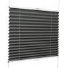 Clip-On Pleated Blind, Light-Filtering, Dark Gray, 95 x 150 cm view 2