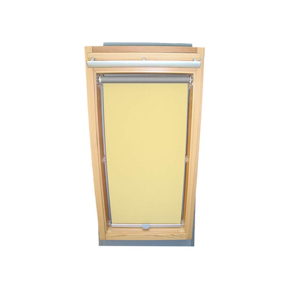 THERMO Roller Shade for VELUX Roof Windows, Aluminum Backing, Type VK/VE/VS, 047 Type I, Built from March 1984, Light Yellow