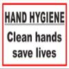 Clean Hands Sign – 60 x 40 cm – 3 mm Rigid Foam, 20 Var. S00225-020-B view 1