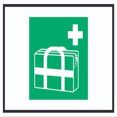 HB-Druck Medical Emergency Case Symbol A0 Sign (841 x 1189 mm)