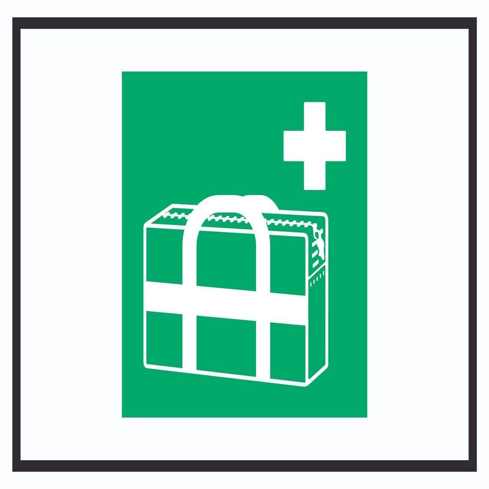 HB-Druck Medical Emergency Case Symbol A0 Sign (841 x 1189 mm)
