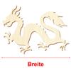 Chinese Wooden Dragon – DIY Decor, 5–50 cm, Size: 18 cm, Pack of 10 view 3