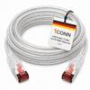 1CONN Cat6 Network Cable, 10 m, Transparent, SFTP/PIMF view 1