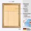 Online-GalleryKing OGK Thirtyfive Picture Frame 50 x 69 cm, Gold-Washed MDF Frame, Anti-Reflective Acrylic Glass, HDF Backing view 4