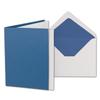 75 Royal Blue Folded Card Sets, DIN B6, 12 x 17 cm, with Lined Envelopes and Inserts view 1
