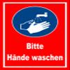 Please Wash Hands Sign - 30 x 20 cm - 3 mm Aluminum Composite - 20 Var - S00225-013-D view 1