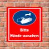 Please Wash Hands Sign - 30 x 20 cm - 3 mm Aluminum Composite - 20 Var - S00225-013-D view 2