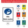 Please Wash Hands Sign - 30 x 20 cm - 3 mm Aluminum Composite - 20 Var - S00225-013-D view 3