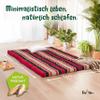 livasia Sustainable Folding Kapok Mattress XXL – 200 x 140 x 8 cm – Extra-Wide Guest Mattress, Double Folding Mattress, Eco Yoga Mat, Foldable Guest Bed, Garden/Balcony Lounger (Red/Black) view 2