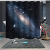 Chickwin Chickw1 Anti-Mold Waterproof Shower Curtain, 3D Dreamy Purple Galaxy Print, 180 x 200 cm view 1