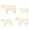 Wooden Cow V1 for Crafts, 3–50 cm, 1 Piece view 2