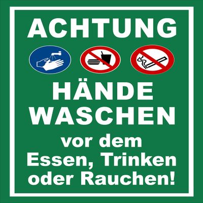 Wash Hands Sticker – 60 x 40 cm, 20 Var, S00225-016-G